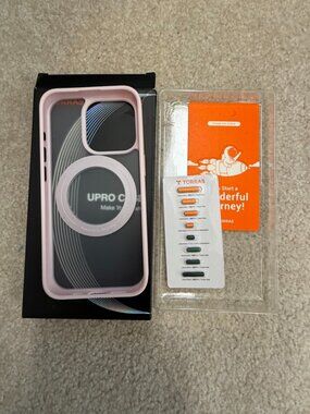 TORRAS UPRO Case for iPhone 15 Pro Pink MagSafe Kickstand Case NIB